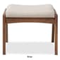 Baxton Studio Roxy Upholstered Ottoman - image 2