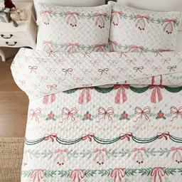 Avanti Bows & Branches 3pc. Reversible Quilt Set
