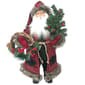 Santa's Workshop 15in. Plaid Black Bear Claus Figurine - image 1