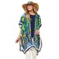 Womens Adrienne Vittadini 2pc. Beaded Stone Kimono & Hat Set - image 1