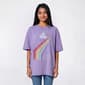 Juniors C-Life Mineral Wash Pink Floyd Oversized Tee - image 1