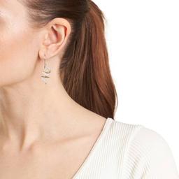 Athra 14kt. Gold Over Brass Twisted Crystal Drop Earrings