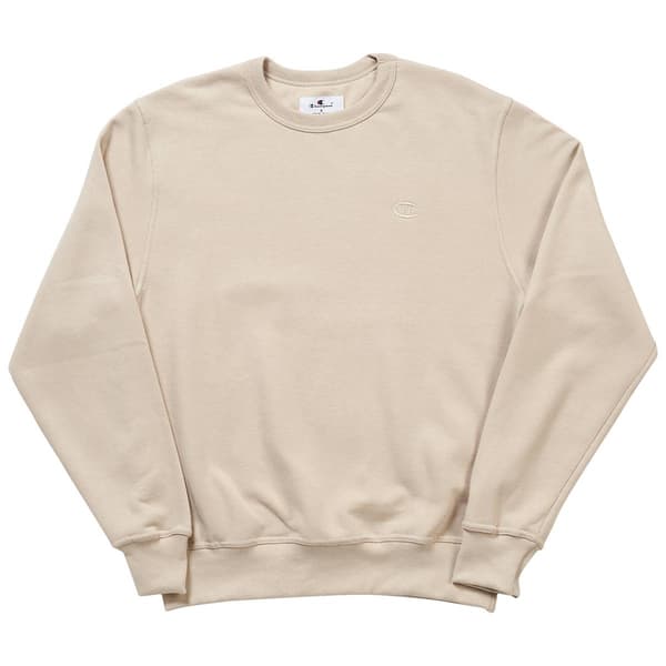 Mens Champion Powerblend Crew Neck Sweatshirt Autumn Beige Boscov s