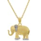 Accents by Gianni Argento Diamond Accent Elephant Pendant - image 1