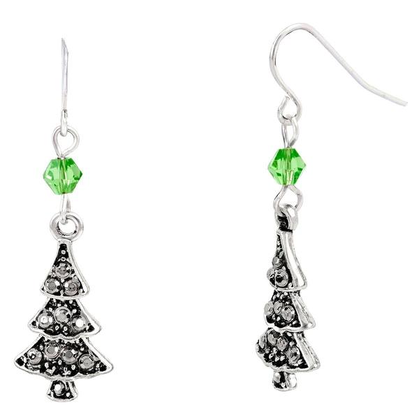 Snowflake/Christmas Tree/Star CZ Earring Set