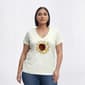 Womens Mountain Ridge Short Sleeve V-Neck Sunflower Tee - image 1