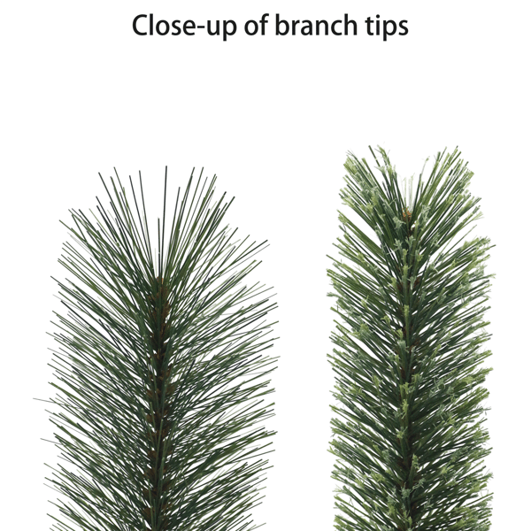 Puleo International 7.5ft. Pre-Lit Slim Teton Pine Christmas Tree