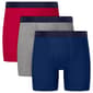 Mens Hanes Ultimate®  3pk. Boxer Briefs - Navy/Grey/Red - image 4