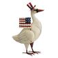 Evergreen Patriotic Goose Metal Statuary - image 1