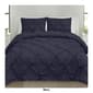 Sweet Home Collection 3pc. Pinch Pleat Pintuck Duvet Cover Set - image 7