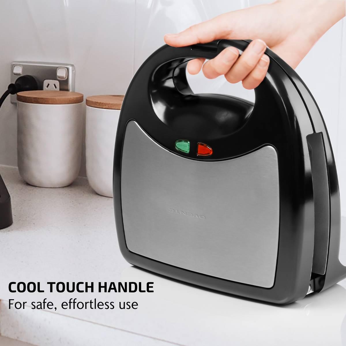 Ovente Electric Indoor Sandwich Grill Waffle Maker Set