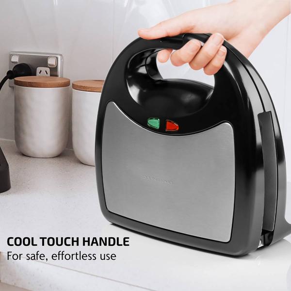 Ovente Electric Indoor Sandwich Grill Waffle Maker Set