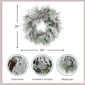 Northlight 26in. Snowy Needle Pine & Pinecone Christmas Wreath - image 5