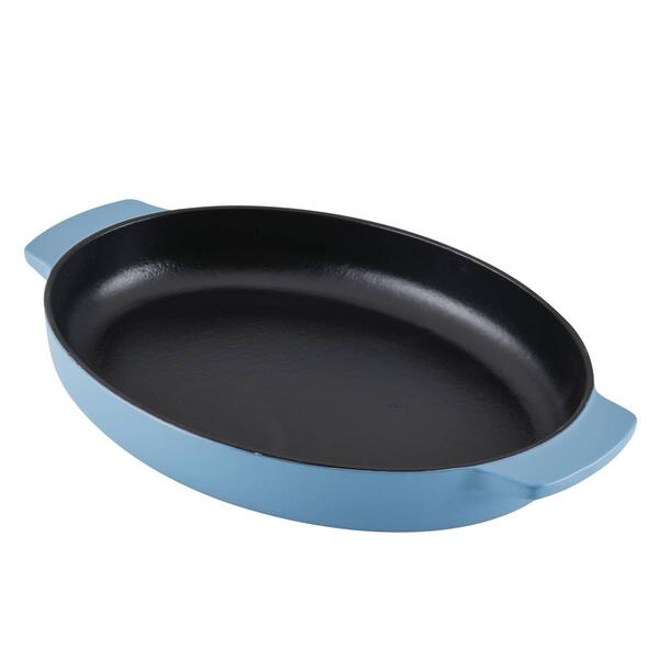 KitchenAid&#40;R&#41; 2.5qt. Enameled Cast Iron Au Gratin Roasting Pan-Blue - image 
