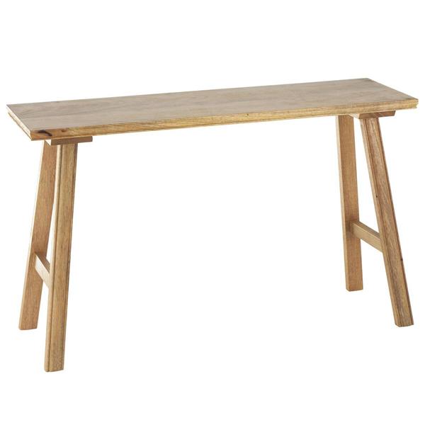 9th & Pike(R) Farmhouse Brown Mango Wood Bench - image 
