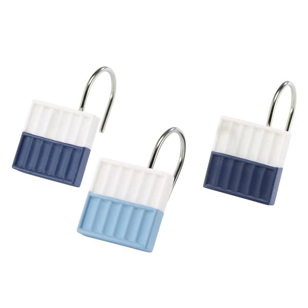 IZOD&#40;R&#41; Clubhouse Stripe 12pc. Shower Hook Set - image 