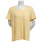Womens MUK LUKS® Short Sleeve Solid Scoop Neck Pajama Tee - image 6