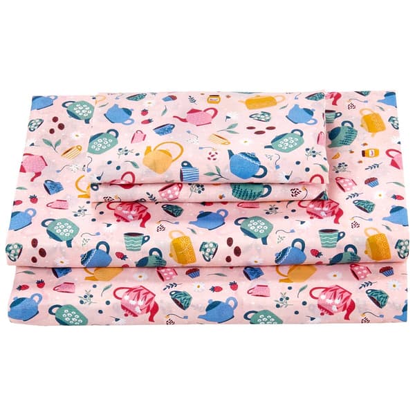 Ashley Cooper(tm) Bedding Essentials Tea Party Microfiber Sheet Set - image 