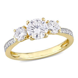 Diamond Classics&#40;tm&#41; 10kt. Yellow Gold Moissanite Ring