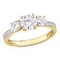 Diamond Classics&#40;tm&#41; 10kt. Yellow Gold Moissanite Ring - image 1