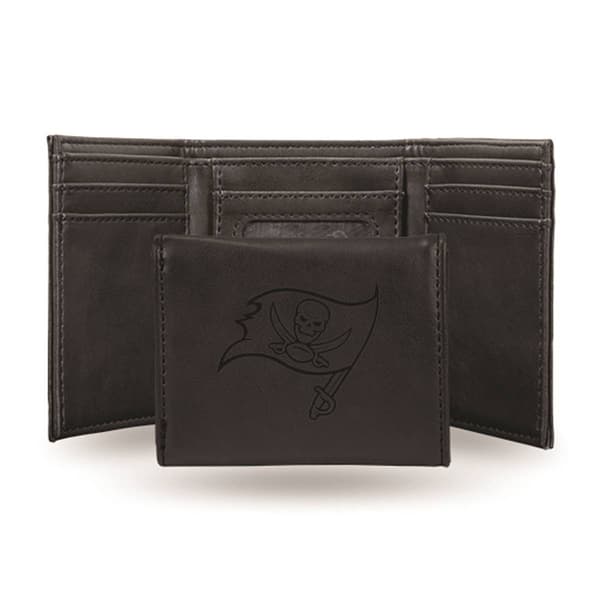 Mens NFL Tampa Bay Buccaneers Faux Leather Trifold Wallet - image 