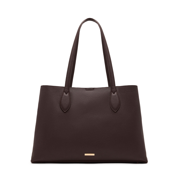 Anne Klein Bonded Dbl Cmp Tote W/Charm $102