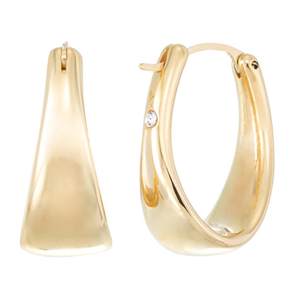 Evergold&#40;tm&#41; 14kt. Gold Graduated Hoop Earrings - image 