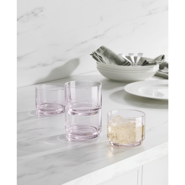 Lenox® Tuscany Stackable Blush Short Glasses - Set of 4