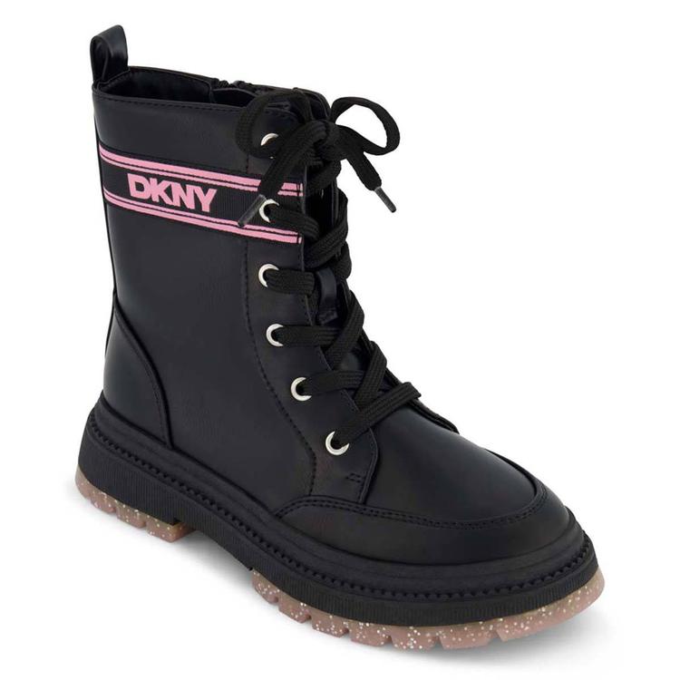 Big Girls DKNY Crissa Buckles Lug Sole Booties