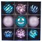 National Tree 13in. Lavender & Blue Ball Ornaments - Set of 9 - image 1