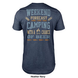 Mens Chance of Beer Camping Short Sleeve Graphic T-Shirt