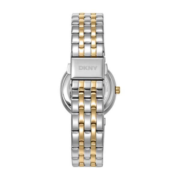 Womens DKNY Crystal Bezel Two-Tone Bracelet Watch-DK1L083M0085