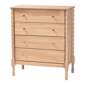 Baxton Studio Laurent Chest 4-Drawer Bedroom Dresser - image 1