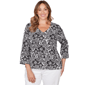 Plus Size Heart''s of Palm Printed Essentials Printed Stretch Jer - image 1