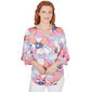 Womens Ruby Rd. Must Haves II Knit Bold Floral Top - image 1