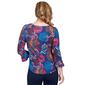 Petite Ruby Rd. Must Haves II Bold Floral Bell Sleeve Tunic - image 2