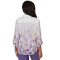 Womens Alfred Dunner Grand Bazaar Floral Button Down Blouse - image 2
