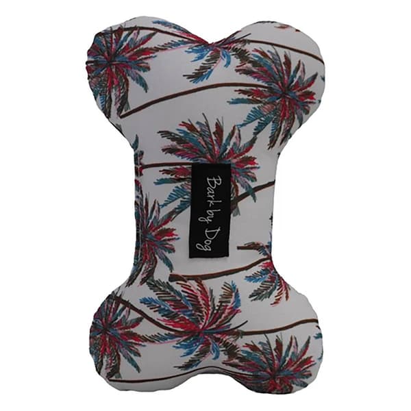 Bark by Dog Palm Trees Dog Bone Toy