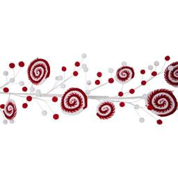 Northlight Seasonal 30in. Striped Candy Cane Swirls Pick