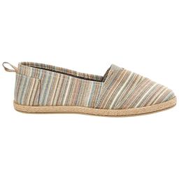Womens Take A Walk Striped Epadrilles Flats