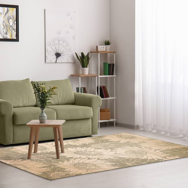 Liora Manne Carmel Sunflower Field Rectangular Large Area Rug