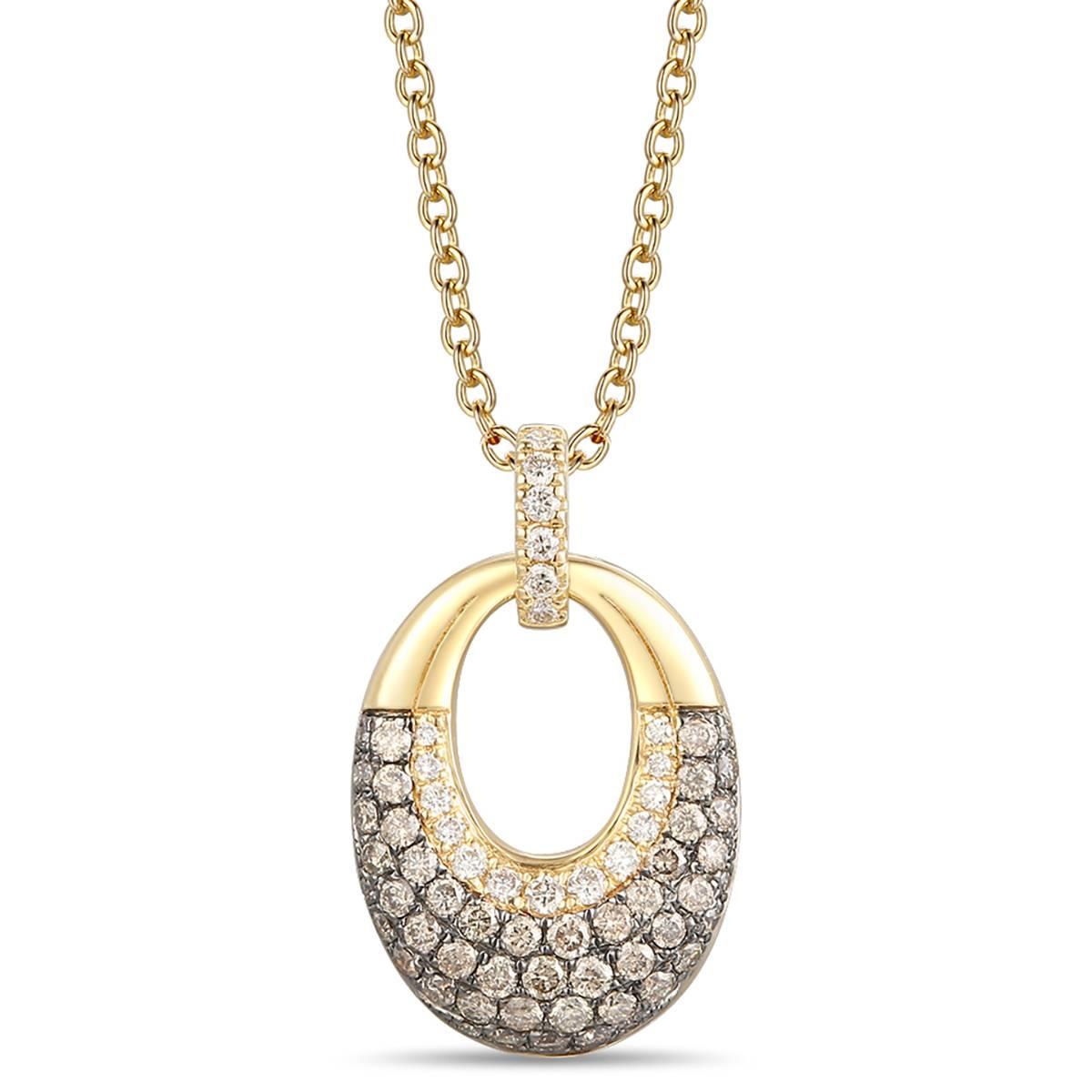 Le Vian(R) Gold Diamond Ombre Open Heart Pendant