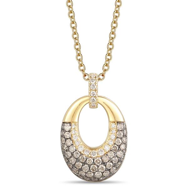 Le Vian(R) Gold Diamond Ombre Open Heart Pendant - image 