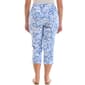 Womens Zac & Rachel Pull On Abstract Paisley Capris - image 2