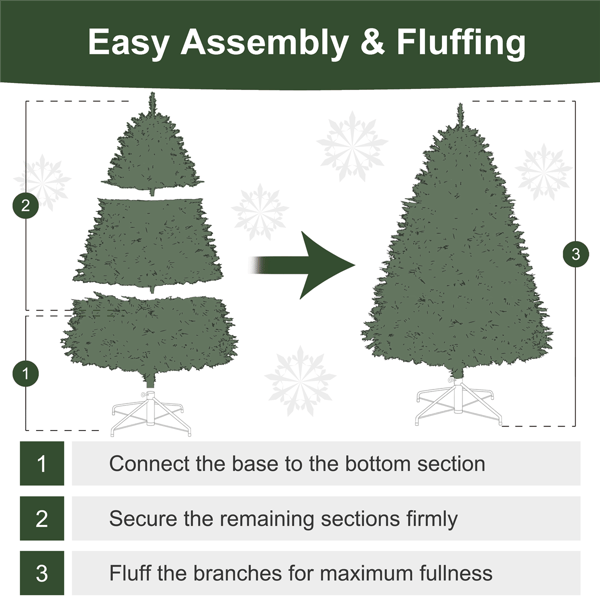 Puleo International 6.5ft. Pre-Lit LED Fraser Fir Christmas Tree