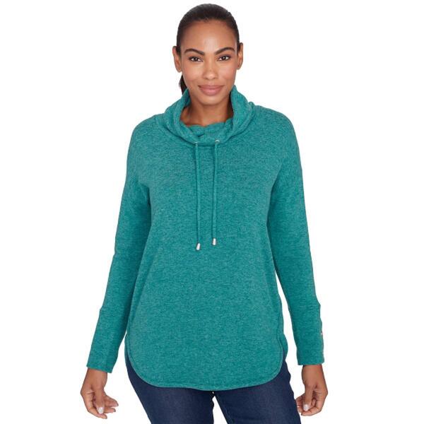 Womens Ruby Rd. Cozy Season Knit Cowl Cozy Top - image 