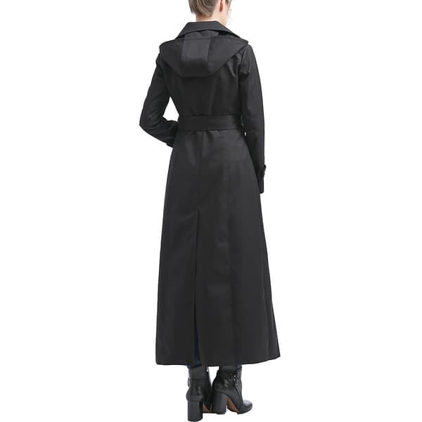 Womens BGSD Waterproof Hooded Long Trench Coat