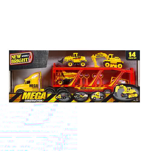 New Bright® 22in. Free Wheel Mega Construction Hauler Set