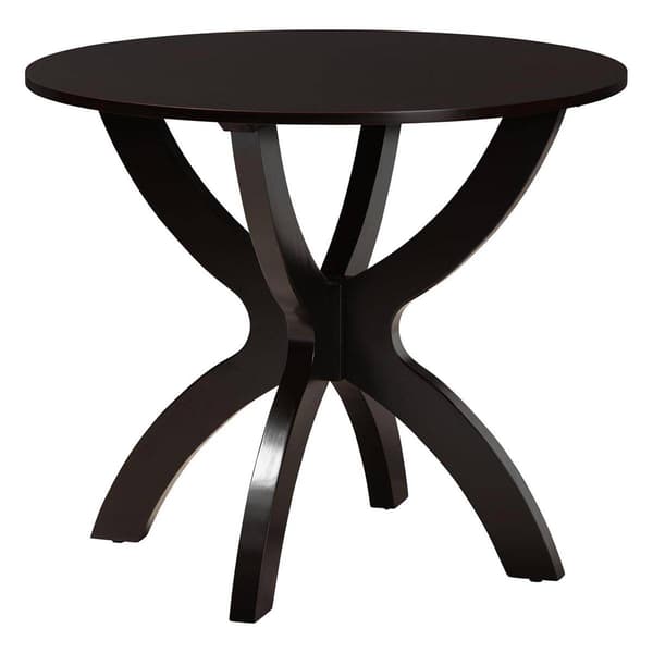 Baxton Studio Bailey Modern Dark Brown Wood 5pc. Dining Set