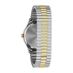 Mens Caravelle Two-Tone Expansion Easy Reader Watch - 45B147